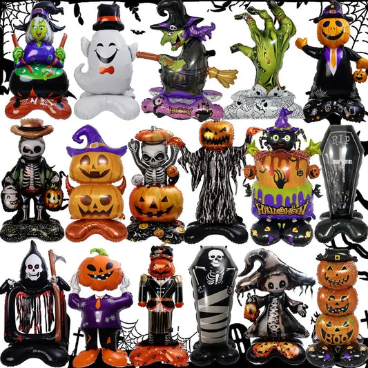 Giant Halloween Foil Standee Balloons for Spooky Party Decorations