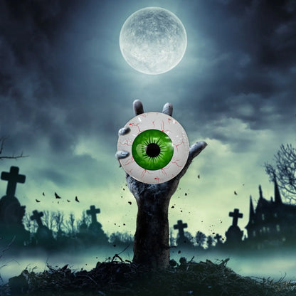 Bloodshot Eyeball Inflatable Halloween Yard Decoration – Spooky Outdoor Halloween Decor