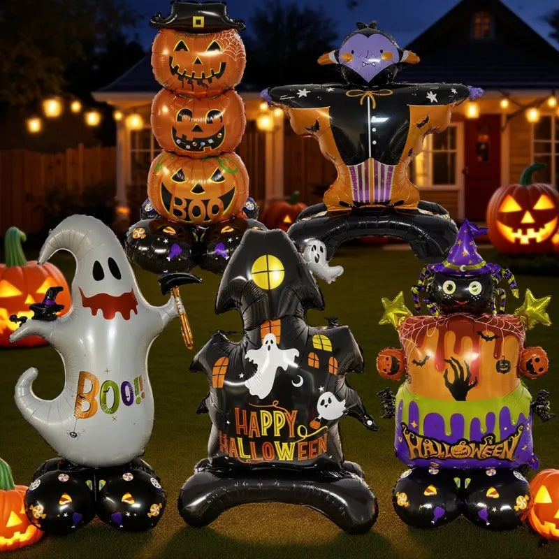 Giant Halloween Foil Standee Balloons for Spooky Party Decorations