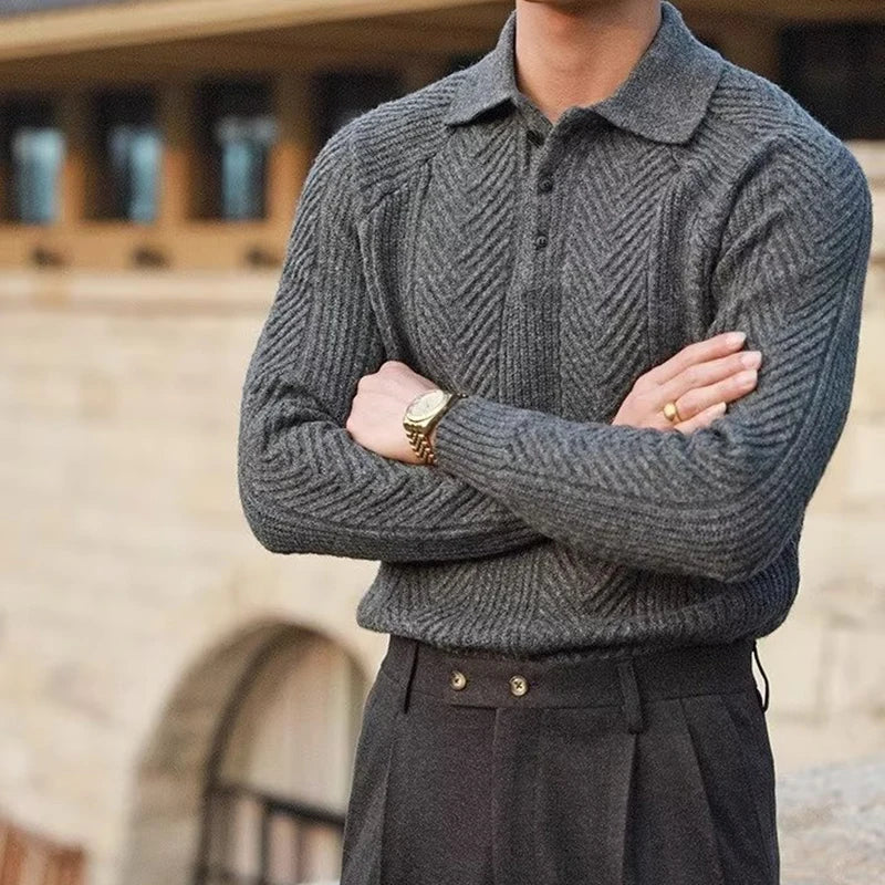 Tom Wilson Knit Polo for Stylish Autumn Warmth