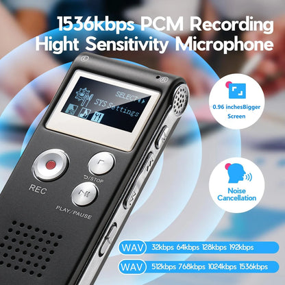 EchoNote | Voice Activated Mini Voice Recorder for Lectures