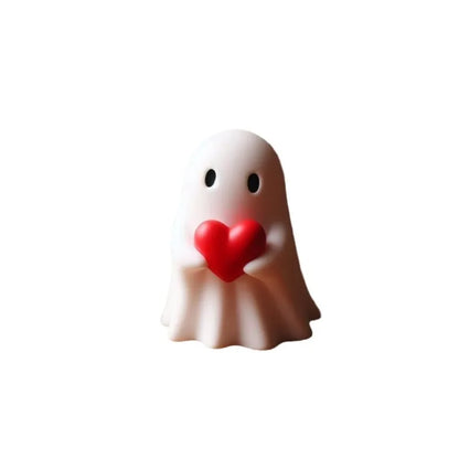 Whimsical Middle Finger Ghost Resin Sculpture Halloween Decorative Centerpiece for Spooky Home Décor