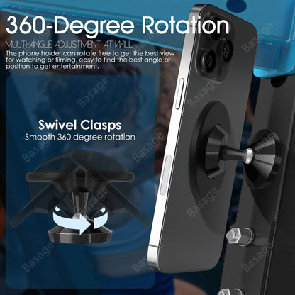 FlexGrip | Magnetic Phone Holder for Gym – Hands-Free Workout Mount