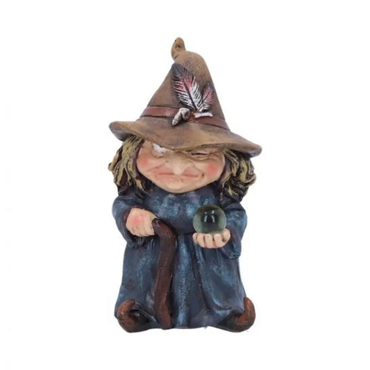 Waterproof Resin Witch Statue for Halloween Decor – Indoor & Outdoor Garden Gnome Figurine, 2026 Gift Idea