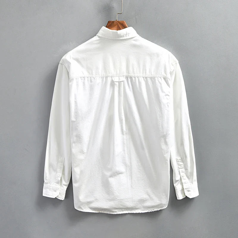 Paul Linen Jacket with Relaxed Fit and Chest Pockets – Lightweight Breathable Shirt