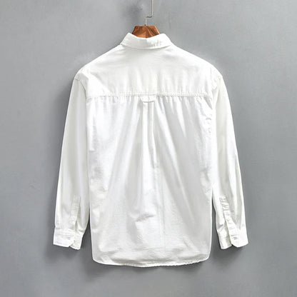 Paul Linen Jacket with Relaxed Fit and Chest Pockets – Lightweight Breathable Shirt