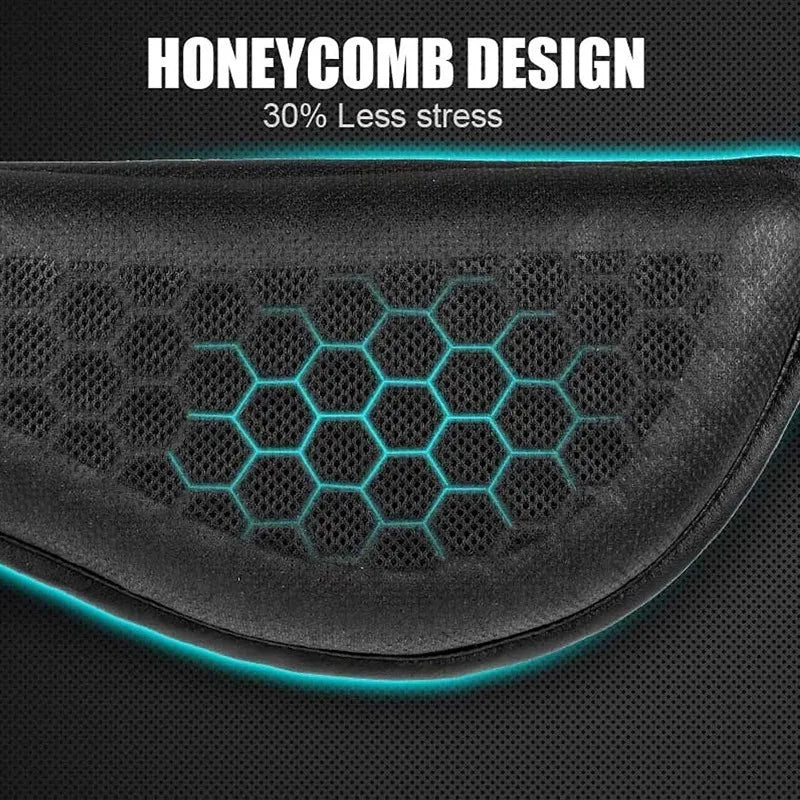 RideComfort | Motorcycle Gel Seat Cushion with 3D Honeycomb Design & Anti-Slip Base