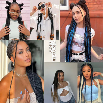 Ombre Purple Yaki Texture Pre-Stretched Braids Hair Extensions for Halloween Costumes and Creative Styles
