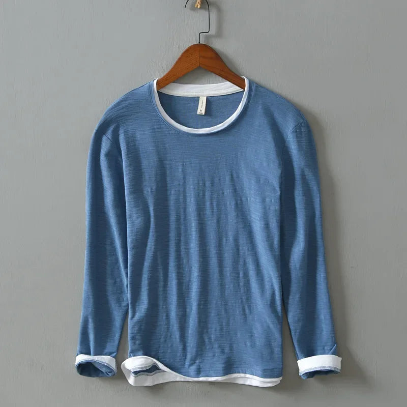 Nightfall Shirt with White Trim – Vintage Style Comfortable Fit