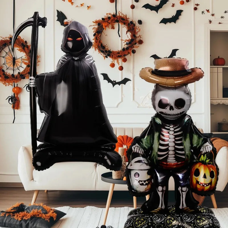 Giant Halloween Foil Standee Balloons for Spooky Party Decorations