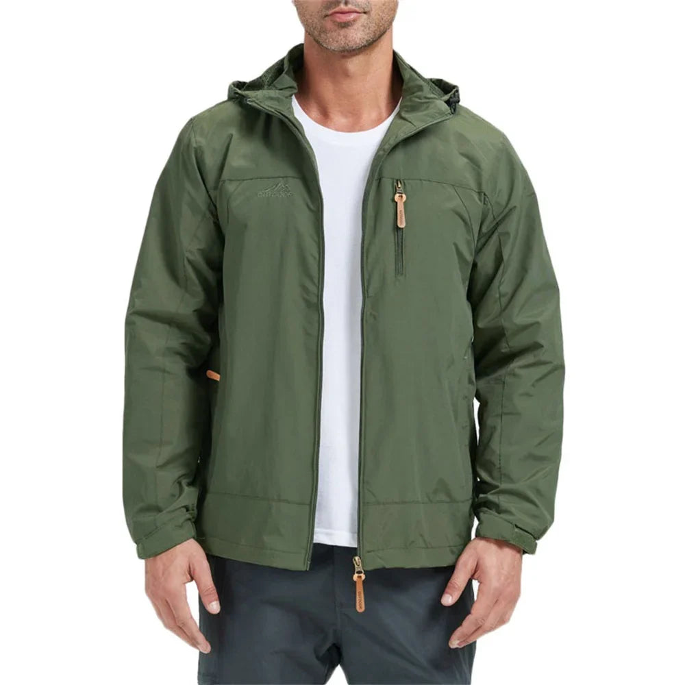 Waterproof Hooded Jacket Lightweight Technical Fabric – Valen