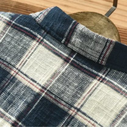 Levi Plaid Shirt with Soft Brushed Texture and Lightweight Comfort