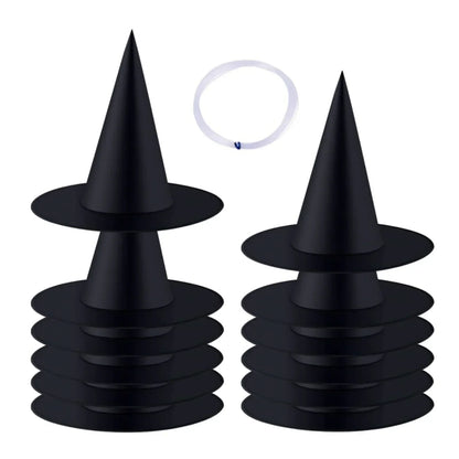 Halloween Witch Hat Hanging Decorations for Indoor and Outdoor Festive Halloween Party and Yard Decor