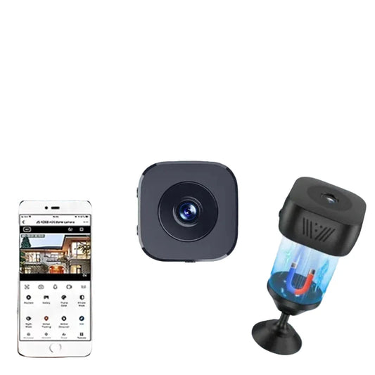Mini telecamera di sicurezza Wi-Fi | Telecamera per interni 1080P con visione notturna e rilevamento del movimento