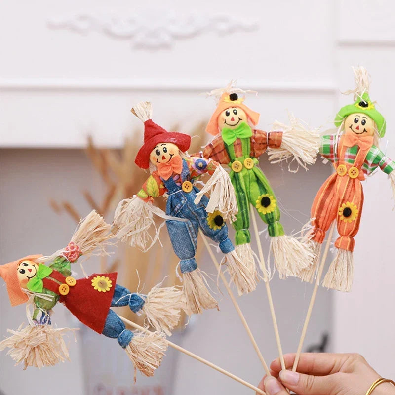 Autumn Harvest Halloween Scarecrow Garden and Yard Outdoor Decoration for Fall Seasonal Decor