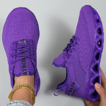 Orthopedic Walking Sneakers Lightweight Lace-Up – Elara