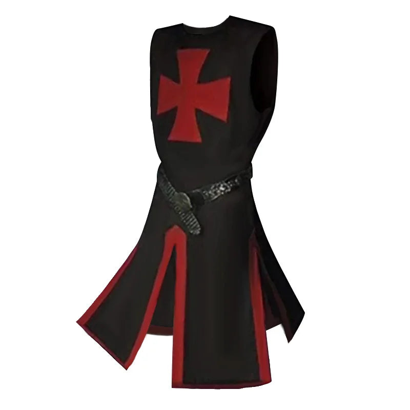 Knights Templar | Medieval Crusader Costume for Adults with Tunic & Hooded Cape