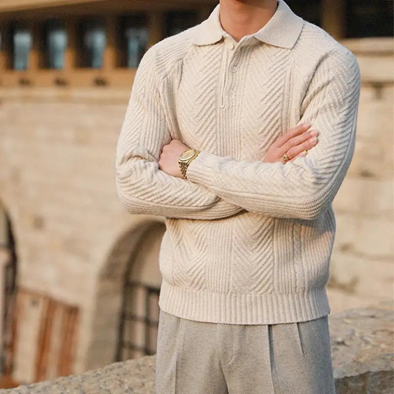 Tom Wilson Knit Polo for Stylish Autumn Warmth