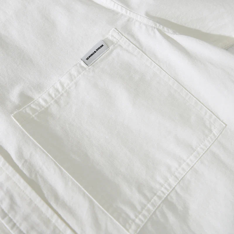 Paul Linen Jacket with Relaxed Fit and Chest Pockets – Lightweight Breathable Shirt