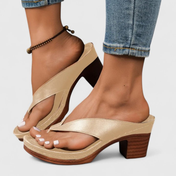 Jazrielle Orthopedic Heels with Ergonomic Comfort and Non-Slip Sole