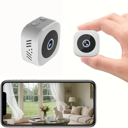 Mini telecamera di sicurezza Wi-Fi | Telecamera per interni 1080P con visione notturna e rilevamento del movimento