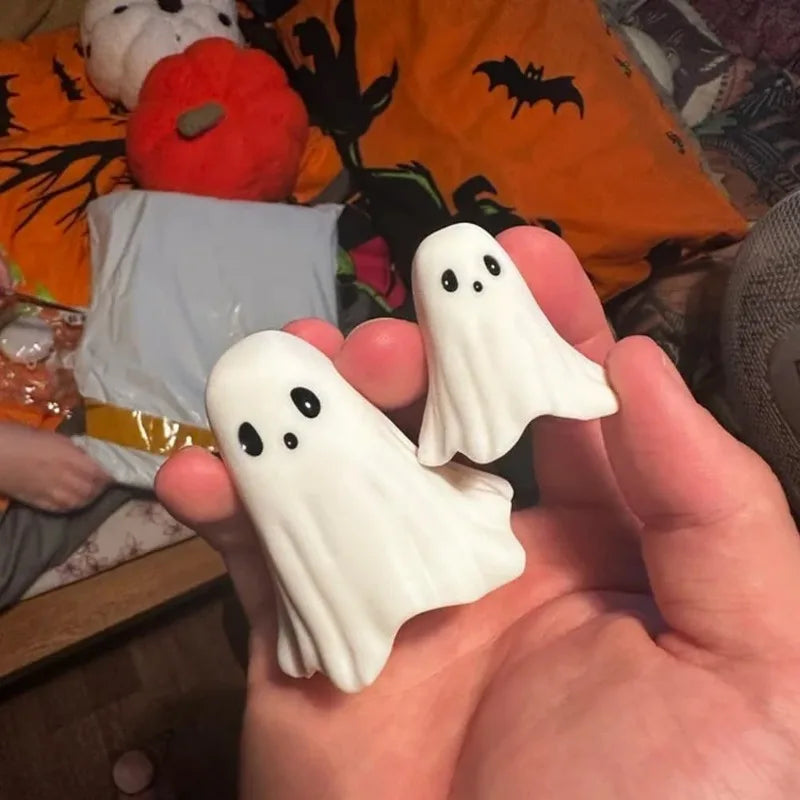 Whimsical Middle Finger Ghost Resin Sculpture Halloween Decorative Centerpiece for Spooky Home Décor