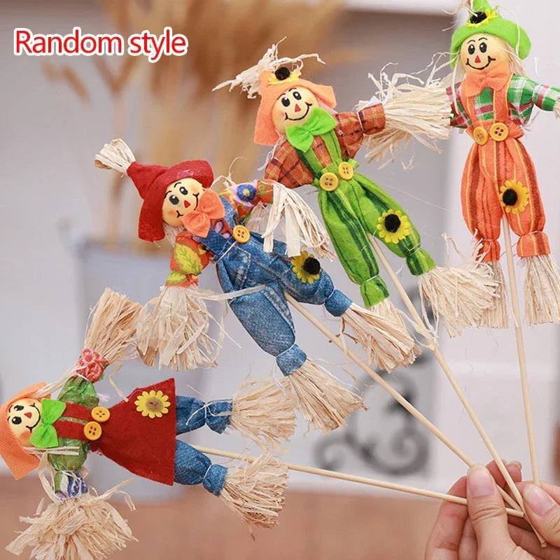 Autumn Harvest Halloween Scarecrow Garden and Yard Outdoor Decoration for Fall Seasonal Decor