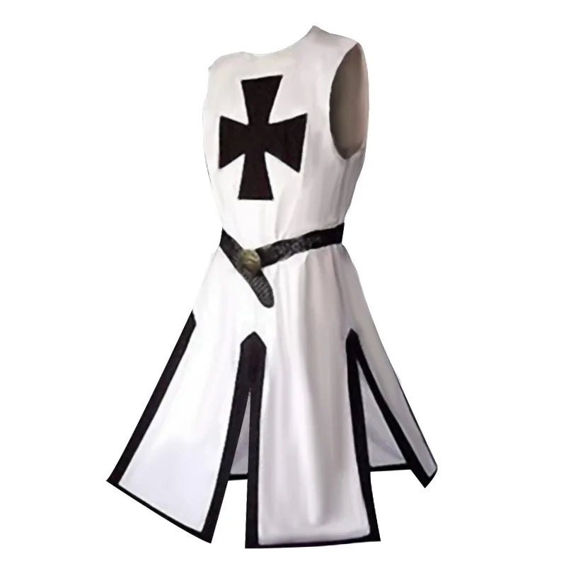 Knights Templar | Medieval Crusader Costume for Adults with Tunic & Hooded Cape