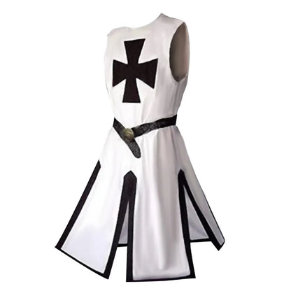 Knights Templar | Medieval Crusader Costume for Adults with Tunic & Hooded Cape
