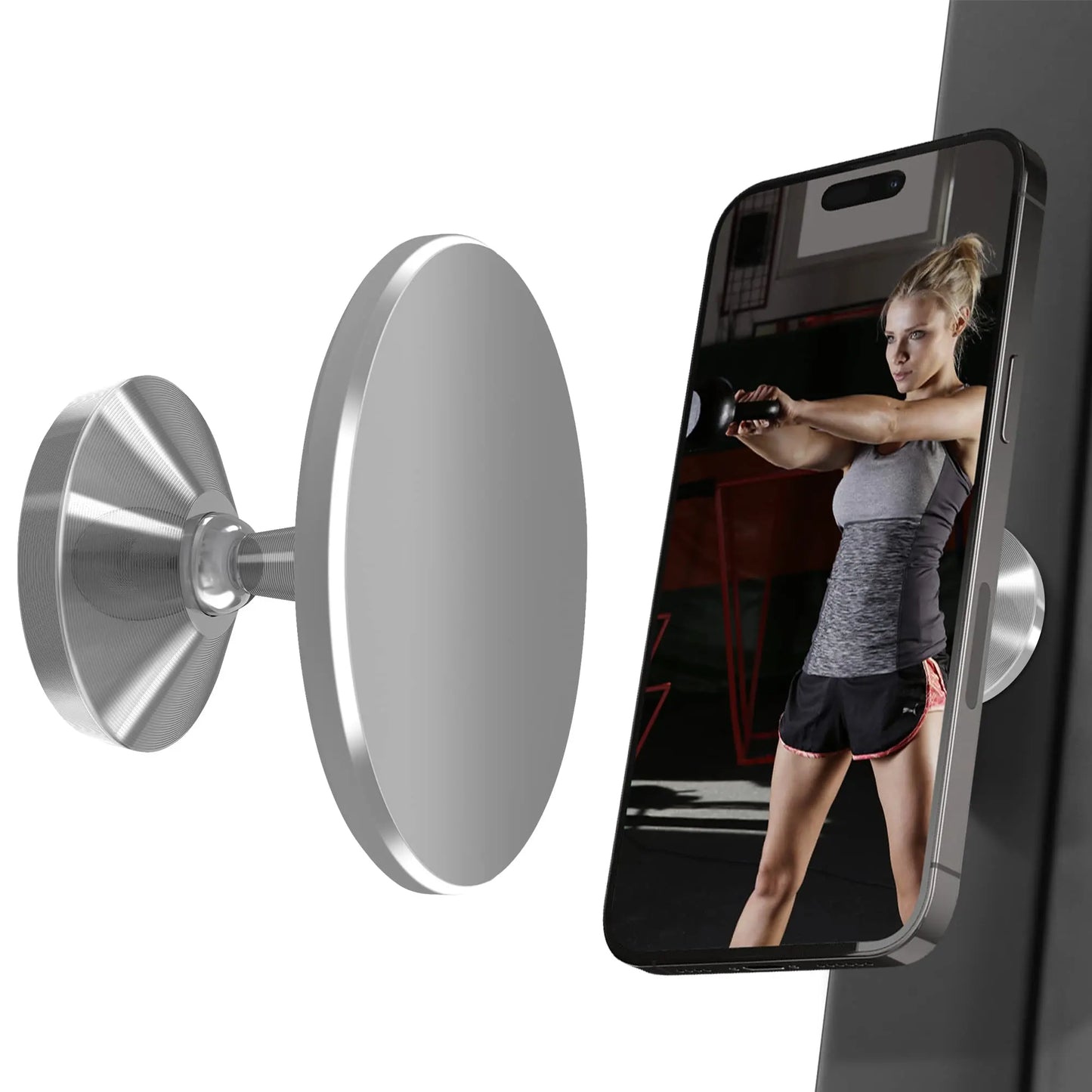FlexGrip | Magnetic Phone Holder for Gym – Hands-Free Workout Mount