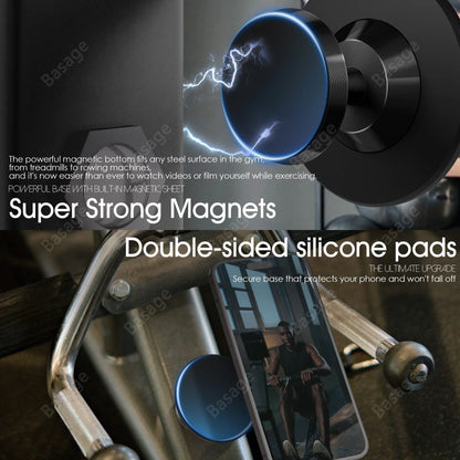 FlexGrip | Magnetic Phone Holder for Gym – Hands-Free Workout Mount