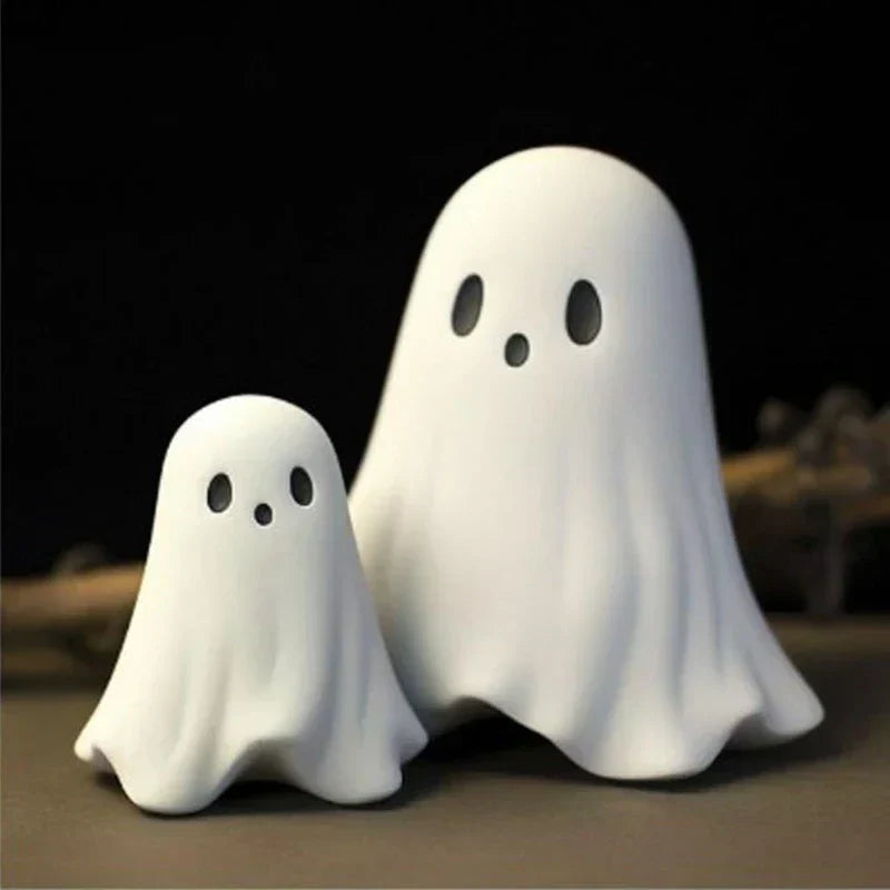 Whimsical Middle Finger Ghost Resin Sculpture Halloween Decorative Centerpiece for Spooky Home Décor