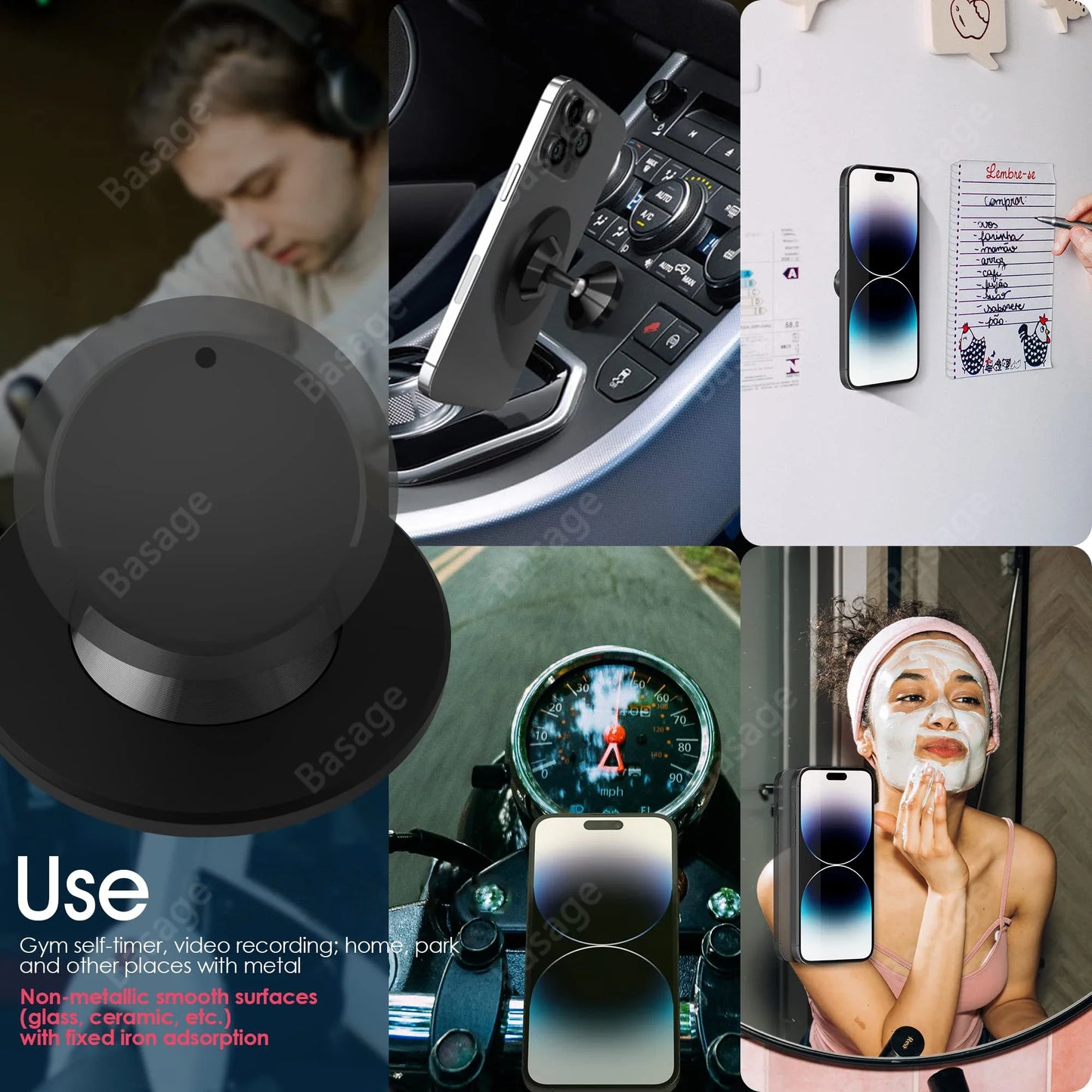 FlexGrip | Magnetic Phone Holder for Gym – Hands-Free Workout Mount