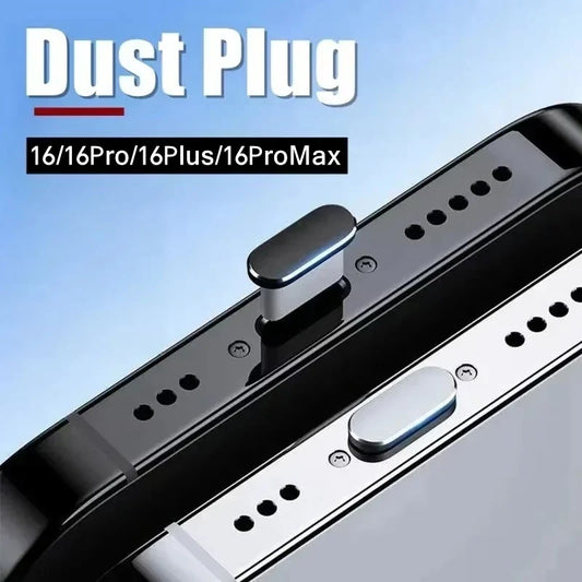 Premium Metal Type-C Charging Port Dust Plugs - 2 Pack iPhone Accessories for Dust and Liquid Protection