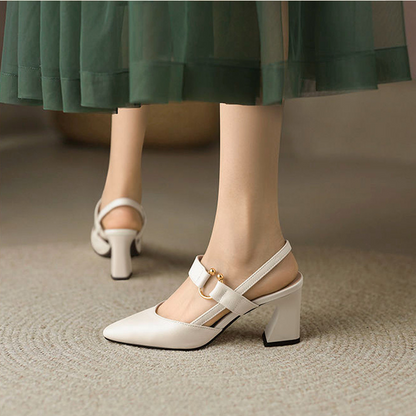Diana Elegant Pointed Toe Slingback Heels – Stylish Sophisticated Women's Shoes