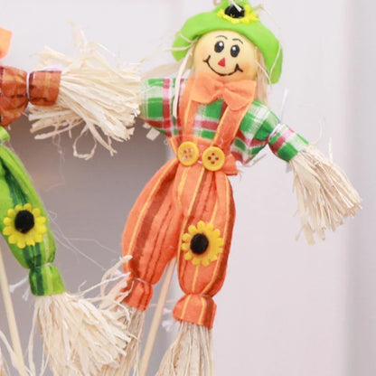 Autumn Harvest Halloween Scarecrow Garden and Yard Outdoor Decoration for Fall Seasonal Decor