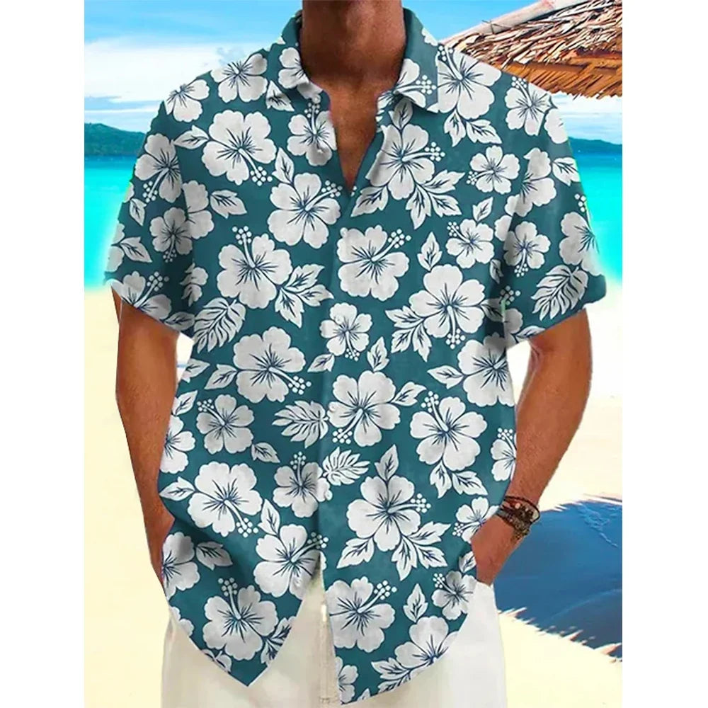Floral Shirt for Women and Men Oversized 2D Print – Camille