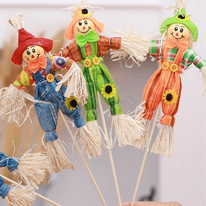 Autumn Harvest Halloween Scarecrow Garden and Yard Outdoor Decoration for Fall Seasonal Decor