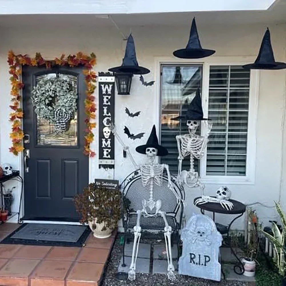 Halloween Witch Hat Hanging Decorations for Indoor and Outdoor Festive Halloween Party and Yard Decor