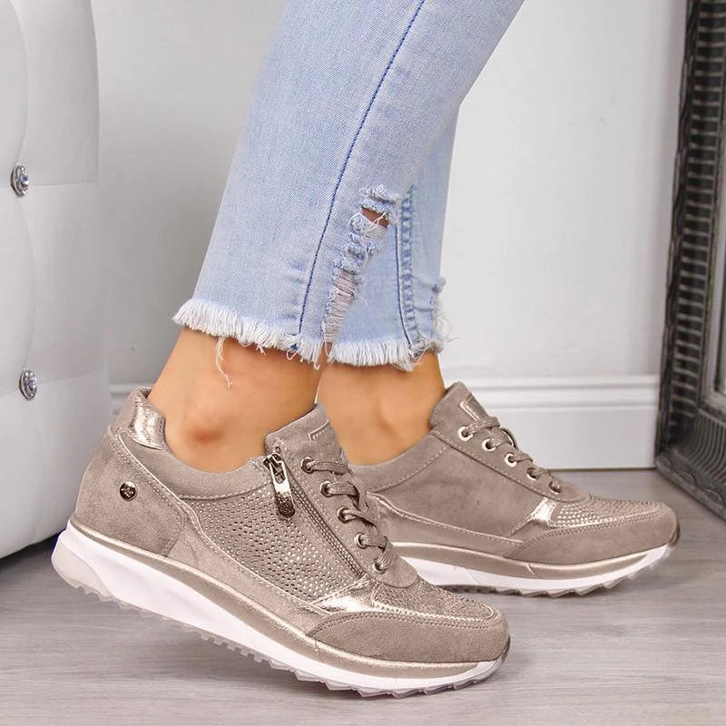 Mirjam Orthopedic Sneakers with Zipper – Stylish, Comfortable Footwear for All-Day Support