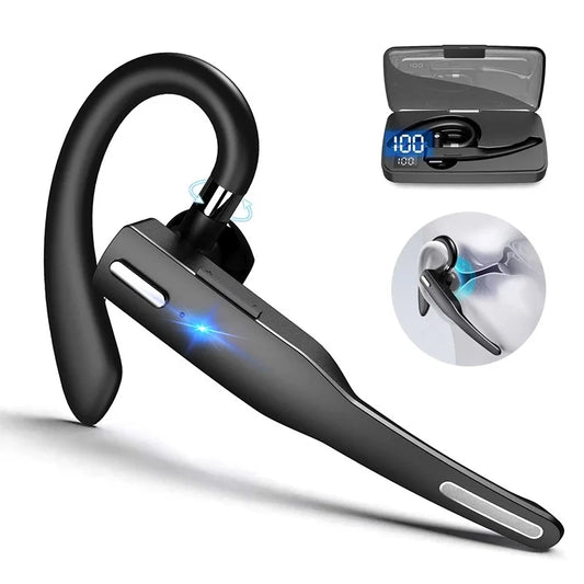 Bluetooth 5.1 Wireless Noise-Canceling Headset – Comfortable Ear-Mounted Business Headphones
