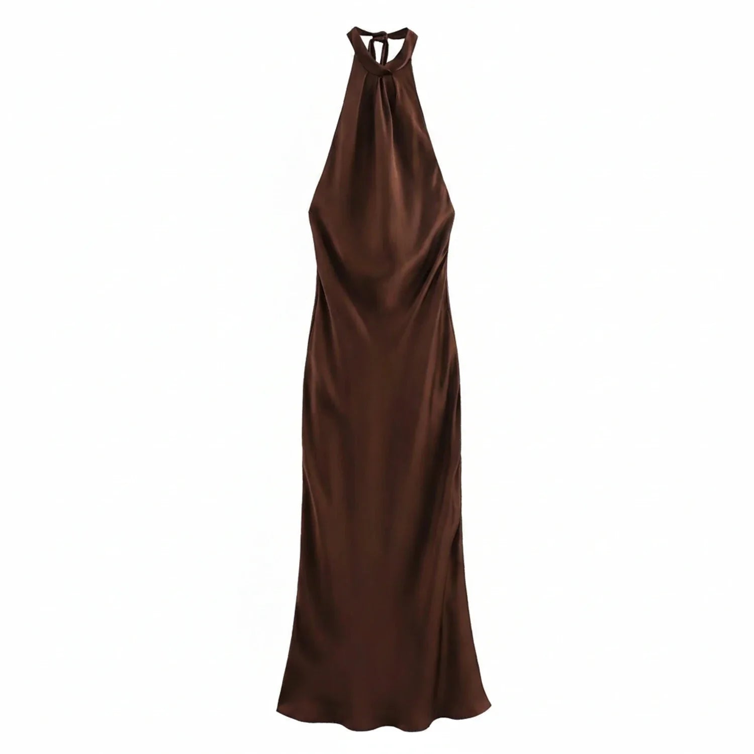 Elegant Halter Sleeveless Maxi Dress