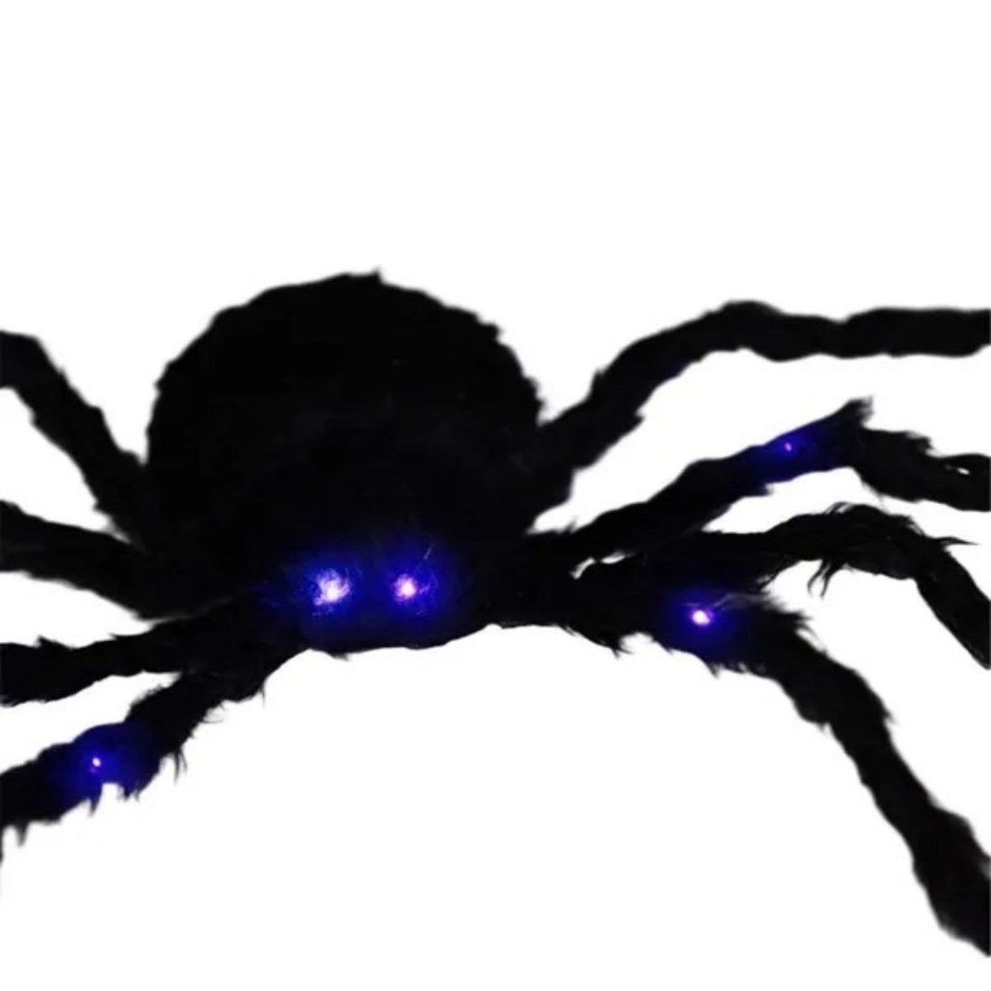 Giant Illuminated Halloween Spider Yard Decoration with Bendable Legs for Spooky Outdoor Displays
