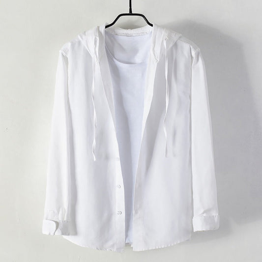 Odelia Hooded Shirt with Tailored Fit and Minimalist Design
