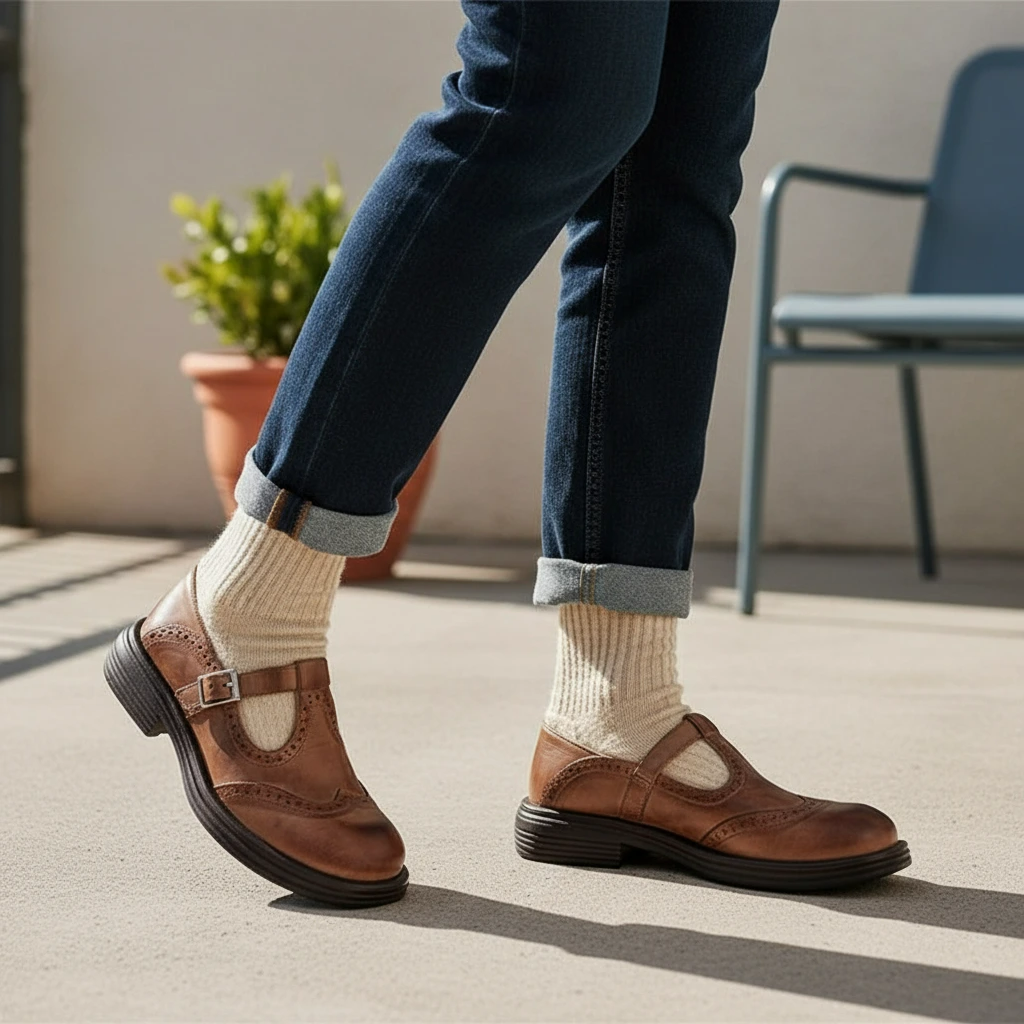 Women’s Summer Mary Jane Flats – Comfortable Everyday Shoes