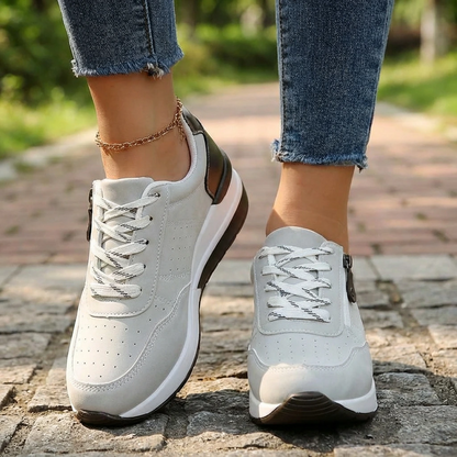 Women’s Orthopedic Walking Sneakers – Summer Comfort Shoes with Side Zipper