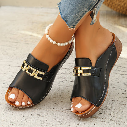 Romie | Women's Cozy Slip-On Wedge Sandals