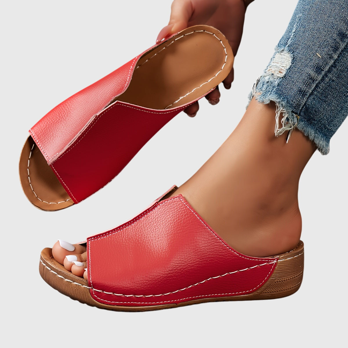 Open-Toe Women's Orthopedic Slide Sandals
