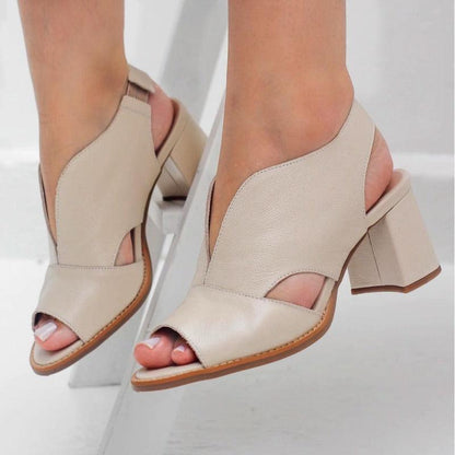 Nicole Mid-Heel Sandals – Stylish, Elegant, and Comfortable Footwear