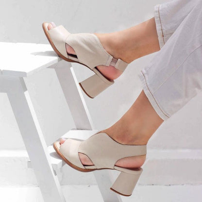 Nicole Mid-Heel Sandals – Stylish, Elegant, and Comfortable Footwear